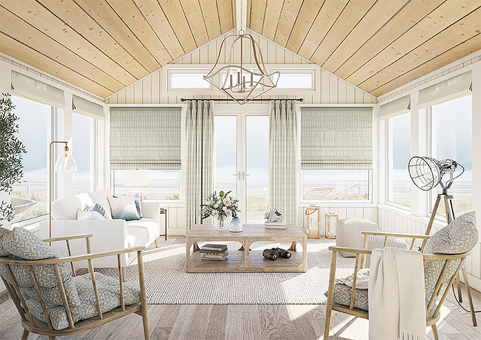 Nazca, Almond - Roman Blind - Image 8